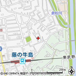 埼玉県春日部市牛島1473-32周辺の地図