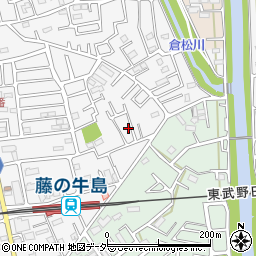 埼玉県春日部市牛島1473-17周辺の地図