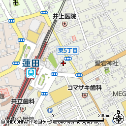 ぎょうざの満洲 蓮田東口店周辺の地図