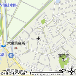 埼玉県春日部市大衾120周辺の地図