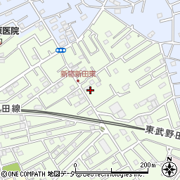 埼玉県春日部市新宿新田291周辺の地図