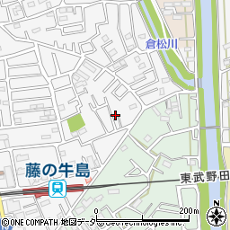 埼玉県春日部市牛島1473-6周辺の地図