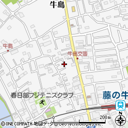 埼玉県春日部市牛島200-4周辺の地図