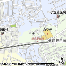 埼玉県春日部市新宿新田323周辺の地図
