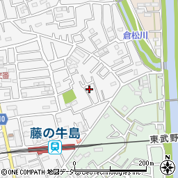 埼玉県春日部市牛島1473-30周辺の地図