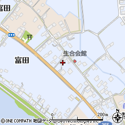 茨城県行方市富田208周辺の地図