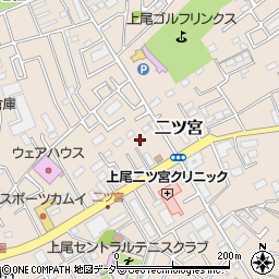 埼玉県上尾市二ツ宮963周辺の地図