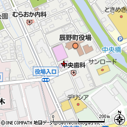 辰野町立辰野図書館周辺の地図
