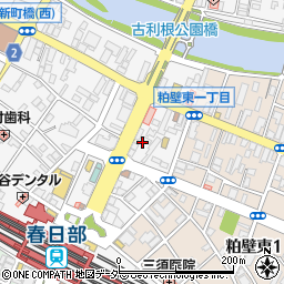 埼玉県春日部市粕壁1丁目4周辺の地図