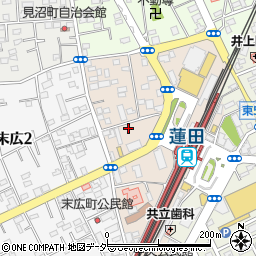 タイムズ蓮田本町第２駐車場周辺の地図