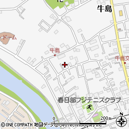埼玉県春日部市牛島413周辺の地図