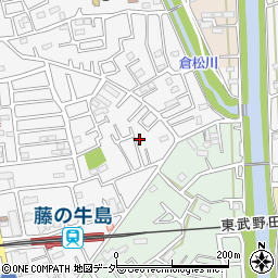 埼玉県春日部市牛島1473-8周辺の地図