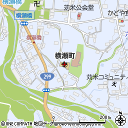 横瀬町周辺の地図