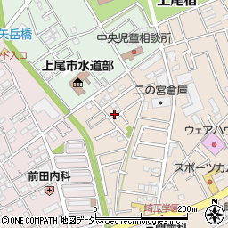 埼玉県上尾市二ツ宮1150周辺の地図
