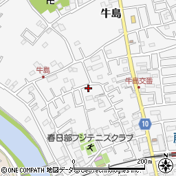埼玉県春日部市牛島189周辺の地図