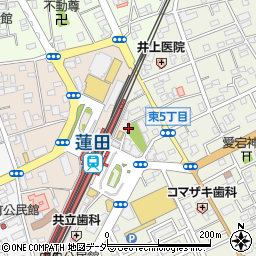蓮田駅東口第２自転車駐車場周辺の地図
