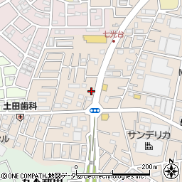 千葉県野田市七光台438周辺の地図