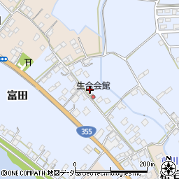 茨城県行方市富田286周辺の地図