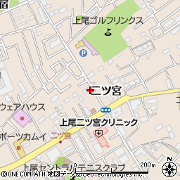 埼玉県上尾市二ツ宮961周辺の地図