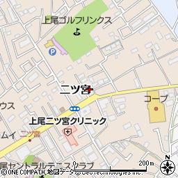 埼玉県上尾市二ツ宮979周辺の地図
