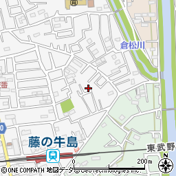 埼玉県春日部市牛島1473-22周辺の地図