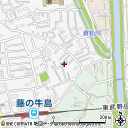 埼玉県春日部市牛島1473-12周辺の地図