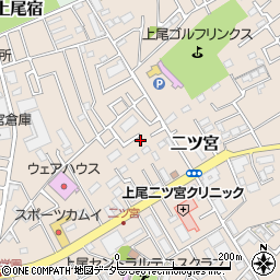 埼玉県上尾市二ツ宮1054周辺の地図