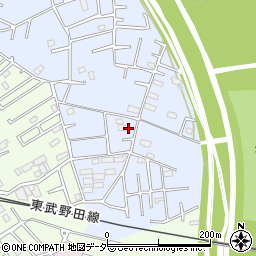 埼玉県春日部市西金野井1682周辺の地図