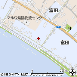 茨城県行方市富田174周辺の地図