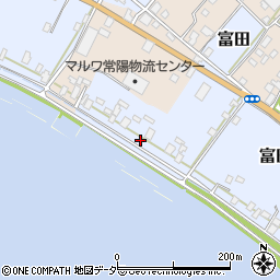 茨城県行方市富田185周辺の地図