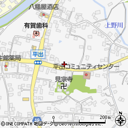 辰野町消防団　第七分団本部屯所周辺の地図