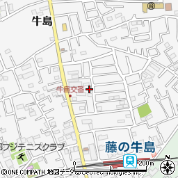 埼玉県春日部市牛島1442周辺の地図