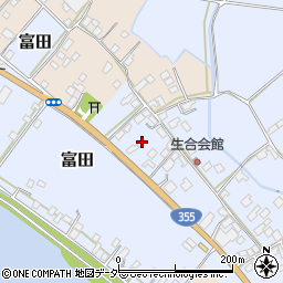 茨城県行方市富田204周辺の地図