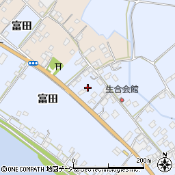 茨城県行方市富田204周辺の地図