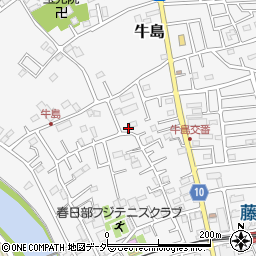 埼玉県春日部市牛島220周辺の地図