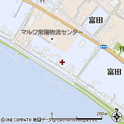 茨城県行方市富田176周辺の地図