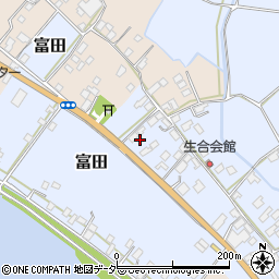 茨城県行方市富田203周辺の地図