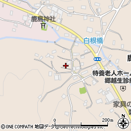 埼玉県入間郡越生町鹿下周辺の地図