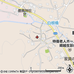 埼玉県越生町（入間郡）鹿下周辺の地図