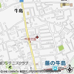 埼玉県春日部市牛島1443周辺の地図