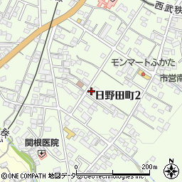埼玉県秩父市日野田町周辺の地図