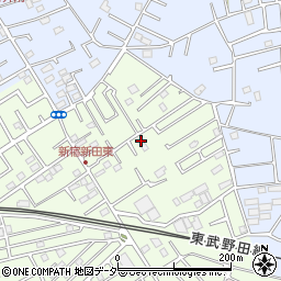 埼玉県春日部市新宿新田296周辺の地図