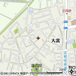 埼玉県春日部市大衾186周辺の地図