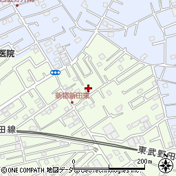 埼玉県春日部市新宿新田300周辺の地図