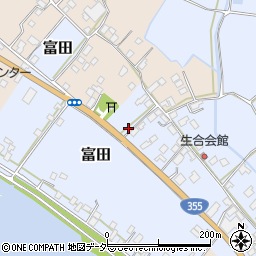 茨城県行方市富田199周辺の地図