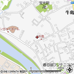 埼玉県春日部市牛島397周辺の地図