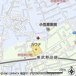 埼玉県春日部市新宿新田321周辺の地図