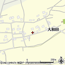 茨城県つくばみらい市大和田101周辺の地図