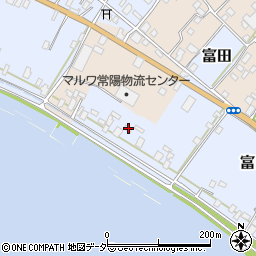 茨城県行方市富田187周辺の地図