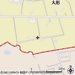茨城県稲敷郡阿見町大形7周辺の地図